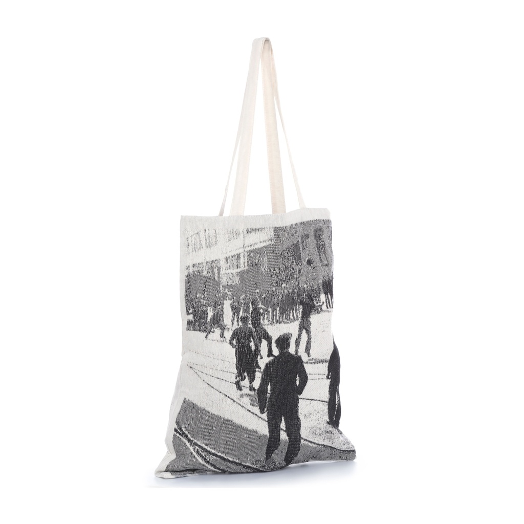 Tote bag recyclé - Tissage Jacquard